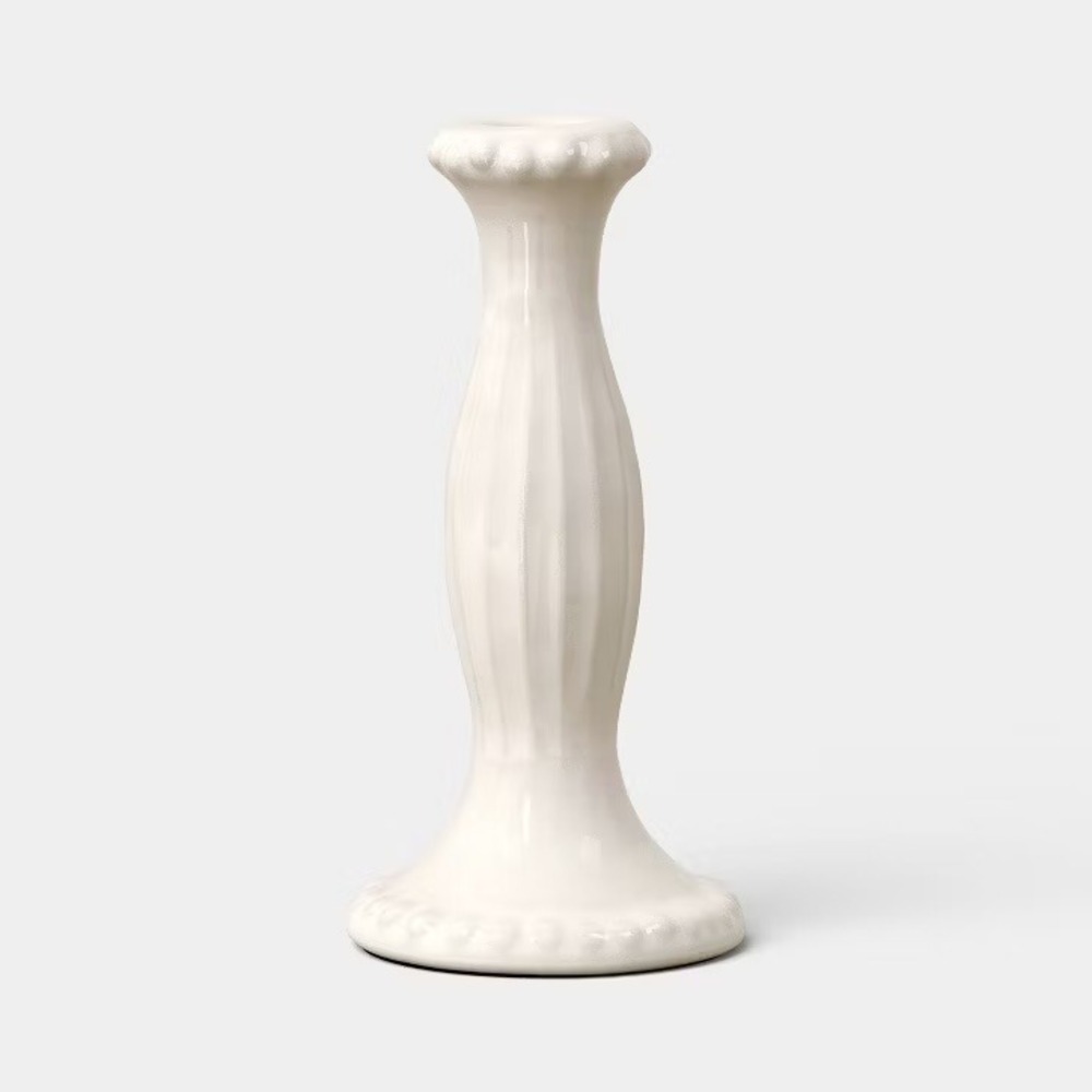 Tall Beaded‎ Ceramic Taper Candle Holder - Threshold, Target 2026